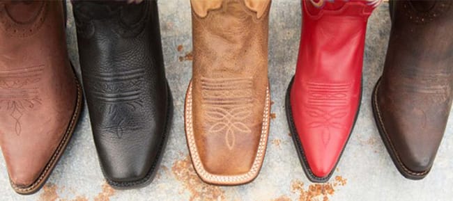 different kinds of cowboy boots