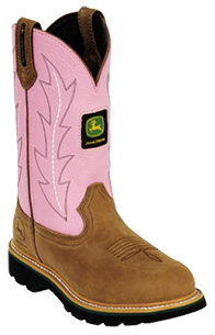 John Deere Jo-Beth Pull-On - Womens Leather Work Boots