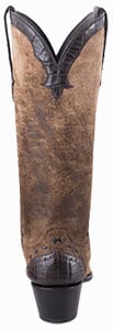 Women's Exotic Skin Cowboy Boots - STALLION WOMEN'S DISTRESSED VINTAGE KIDSKIN AND CAIMAN COWGIRL BOOTS