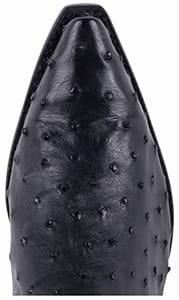 Women's Exotic Skin Cowboy Boots - TONY LAMA SIGNATURE SERIES WOMENS BLACK FULL QUILL OSTRICH BOOTS
