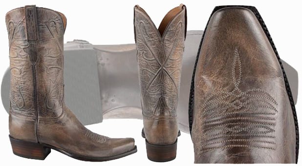 Best Men's Cowboy Boots - Lucchese Pearl Bone Mad Dog Goat Boots