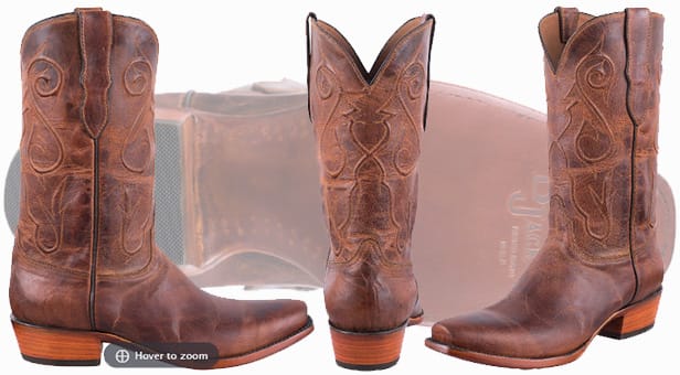 Black Jack Cowboy Boots - Peanut Mad Dog Goat Boots