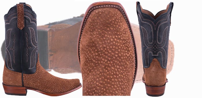 Carpincho Cowboy Boots - RIOS OF MERCEDES MEN'S RUST CARPINCHO COWBOY BOOTS
