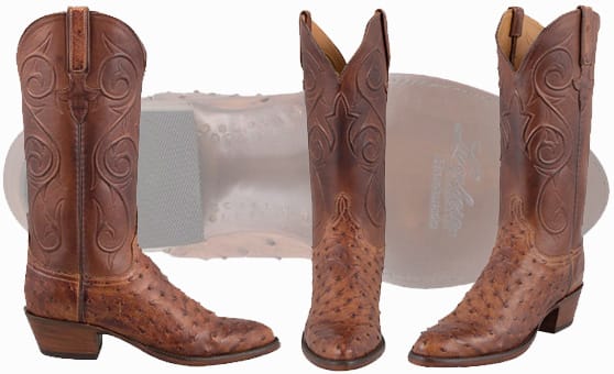 womens ostrich skin boots
