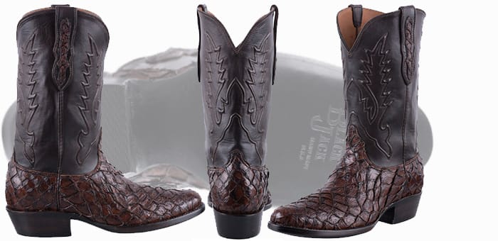 pirarucu fish boots black