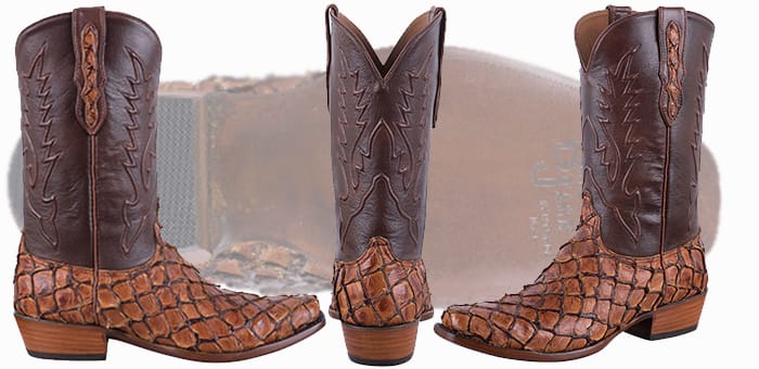 Pirarucu Boots Sale - BLACK JACK EXCLUSIVE GINGER CHESTNUT PIRARUCU BOOTS