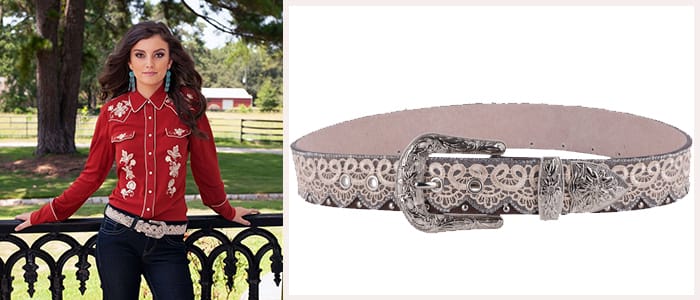 Very Sexy Lace and Rhinestone Womens Belt