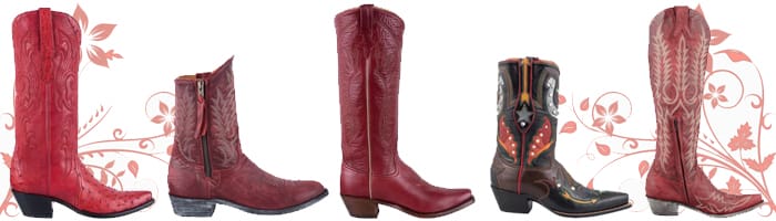 Women's Red Cowboy Boots Gallery
