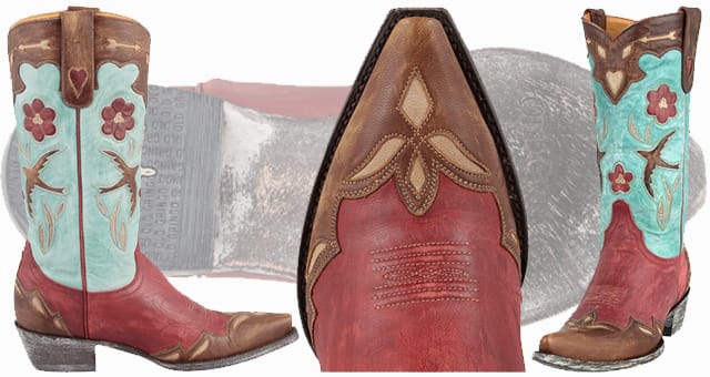 Women's Red Cowboy Boots - Old Gringo Golondrina