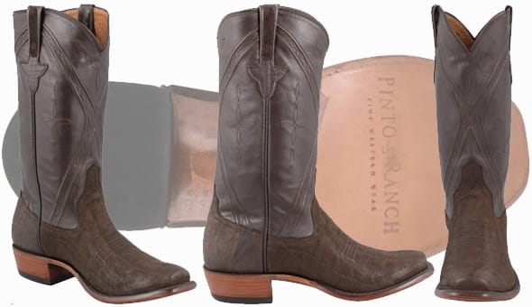 Rios of Mercedes Men's Chocolate Sueded Elephant Boots