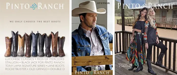 Pinto Ranch Western Wear and Cowboy Boots Banner