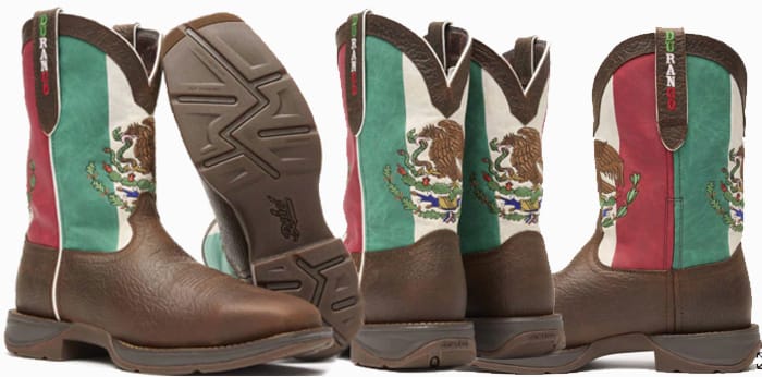Mexican Flag Cowboy Boots from Durango!
