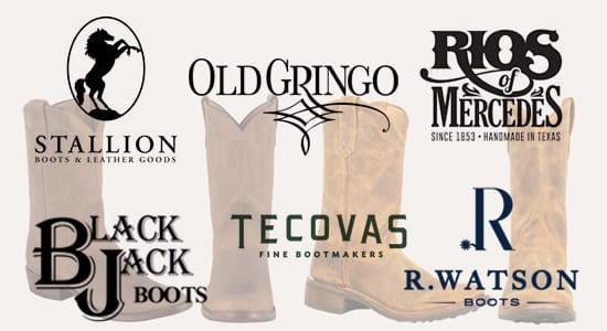 Pinto Ranch Handmade Cowboy Boots - Brand Names