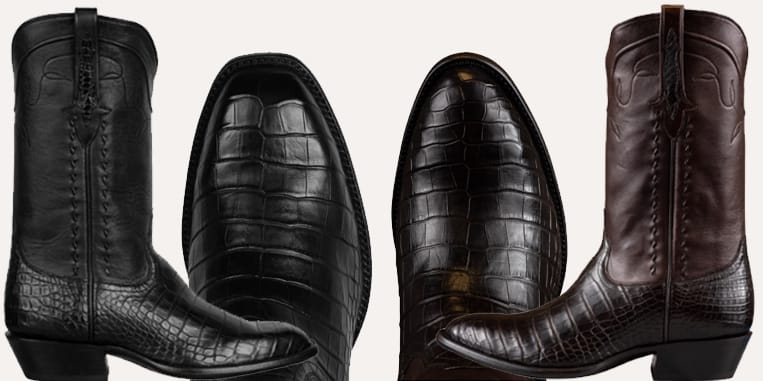 Alligator boots by Stallion boots at Pinto Ranch