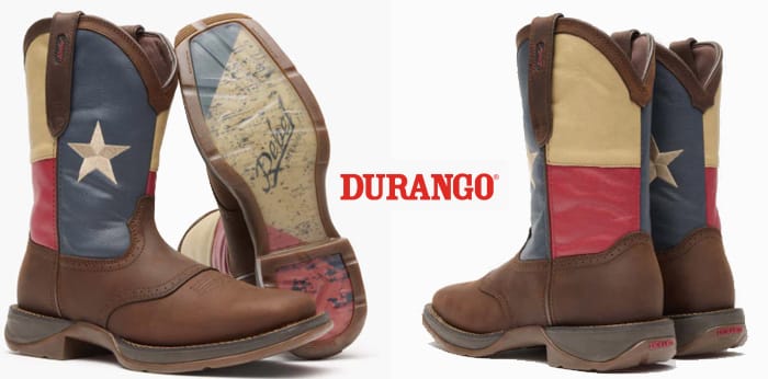 Texas state flag cowboy boots